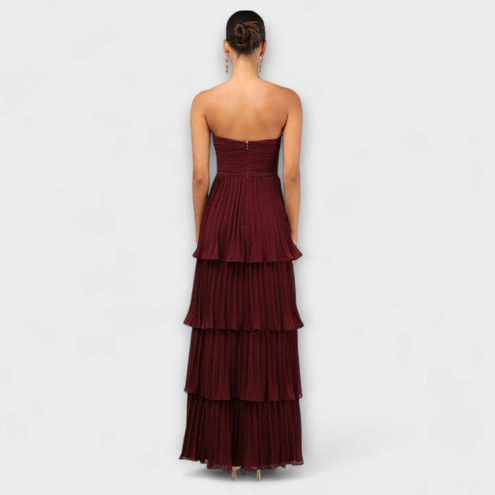 Lorena - Strapless Layered Maxi Dress